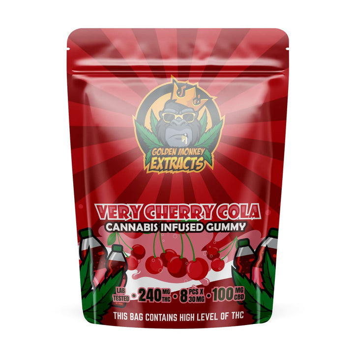 GOLDEN MONKEY EXTRACTS THC+CBD GUMMIES | 240MG EDIBLES