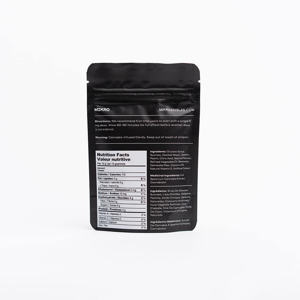 MIKRO THC+CBD 1:1 GUMMIES | 100MG EDIBLES
